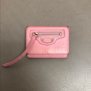 Balenciaga Pink Leather Women's Wallet